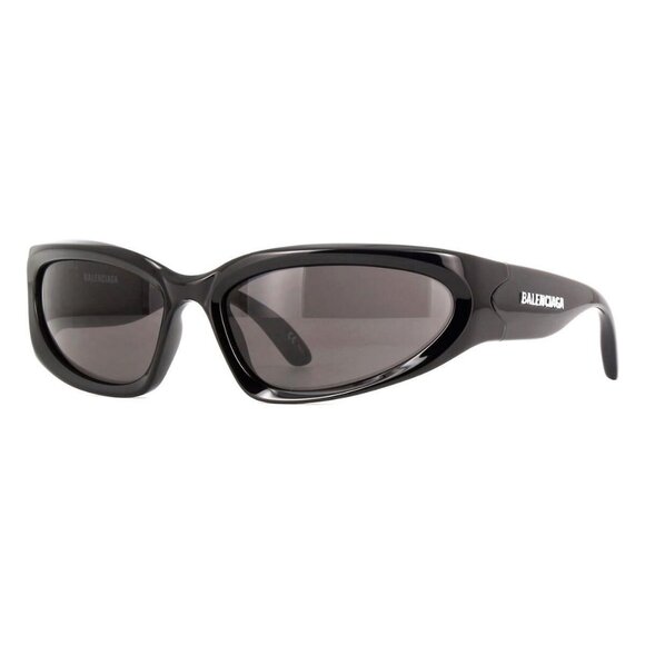 FX01872B New Balenciaga BB0157S 001 Swift Oval Sunglasses Women - Picture 1 of 9
